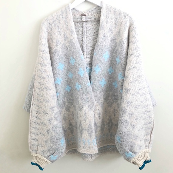 Free People Winter Wonderland Oversized Cardigan - Picture 5 of 8